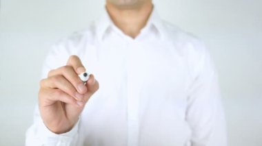 Birincilik, cam üzerinde yazılı adam