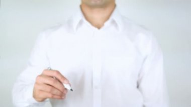 Forex piyasası, adam cam üzerine yazma