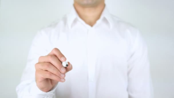 Oublie le passé, l'homme écrit sur le verre — Video