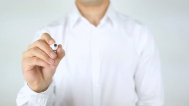 Verimliliği artırmak, cam üzerinde yazılı adam