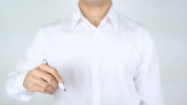 İnsanlara ilham kaynağı, cam üzerinde yazılı adam