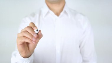 Etkileşimli Eğitim, adam cam üzerine yazma