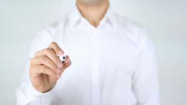 Arayüz tasarımı, cam üzerinde yazılı adam