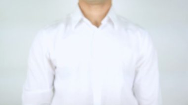 Bize katılın, cam üzerinde yazılı adam