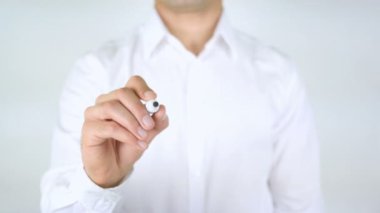 Ortak girişim, cam üzerinde yazılı adam