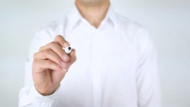 Yolculuk planlayıcısı, cam üzerinde yazılı adam