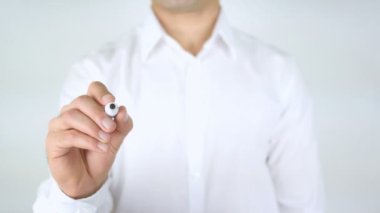 Daha fazla bilgi edinin, cam üzerinde yazılı adam