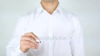 Zamanınızı yönetmek, cam üzerinde yazılı adam