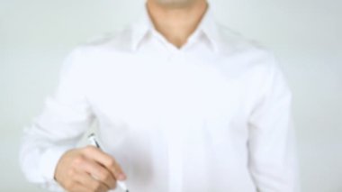 Olumsuzluk, adam cam üzerine yazma