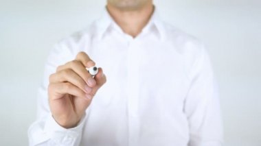 İhlali, adam cam üzerine yazma