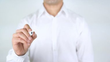 Nereye yatırım, cam üzerinde yazılı adam