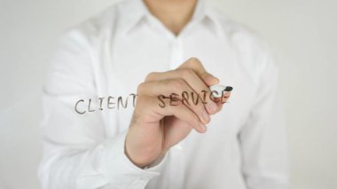 Cam üzerine yazılmış istemci hizmeti