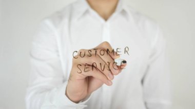 Müşteri Hizmetleri, cam üzerine yazılmış