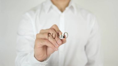 Fon, camın üzerine yazılmış