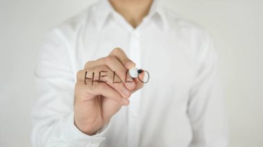 Merhaba, cam üzerine yazılmış