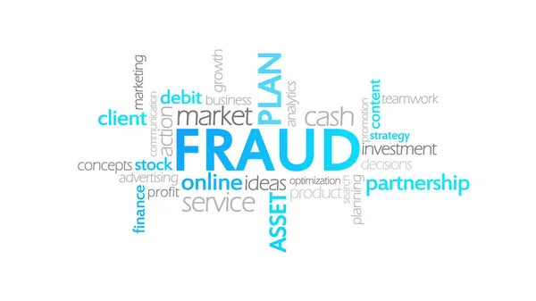 Fraud, Typography Animation — Stock Photo, Image