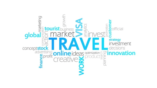 Travel, Typography Animation — Stock Photo, Image