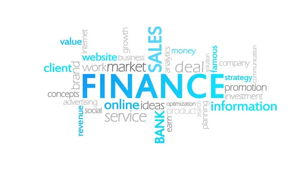 Finance, Animated Typography — Stock Photo, Image