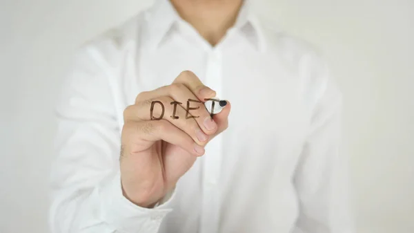 Diet, Written on Glass — Stock Photo, Image