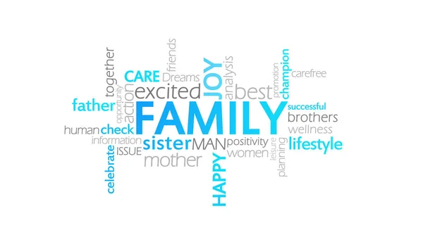 Family, Typography Animation — Stock Photo, Image