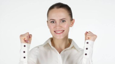 Hayret, şaşırmış mutlu kadın