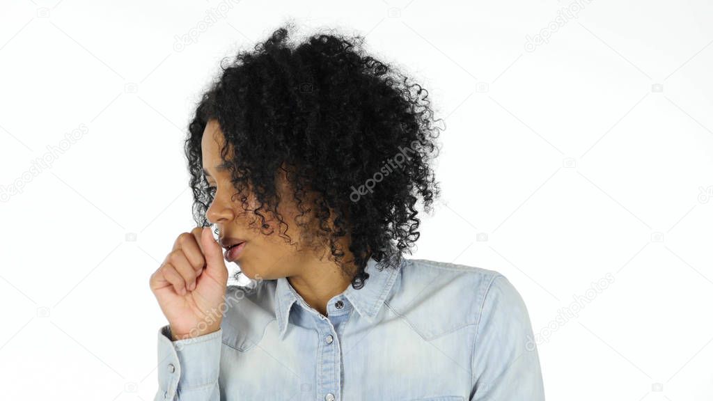 Sick Black Woman Coughing, Cough