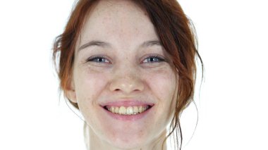 gülümseyen kadın kapatmak