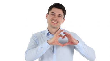 Kalp aşk duyguları ile adam tarafından için