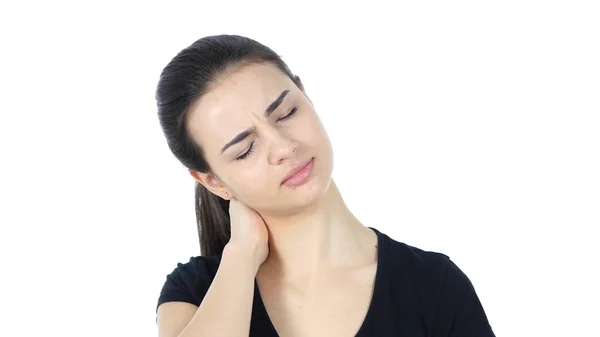 Portrait of Tried Woman, White Background — Stock Photo, Image