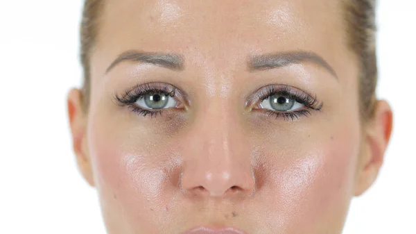 Ojos parpadeantes de mujer — Foto de Stock