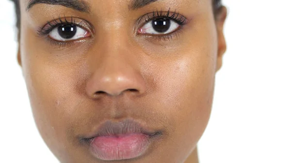Close Up de Jovem Mulher Negra — Fotografia de Stock