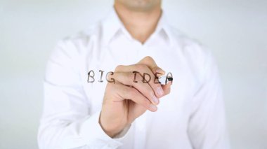 Büyük fikir, dostum camına el yazısıyla yazma