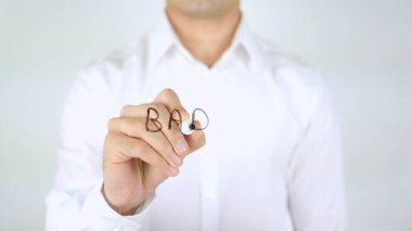 Kötü adam cam, el yazısıyla yazma