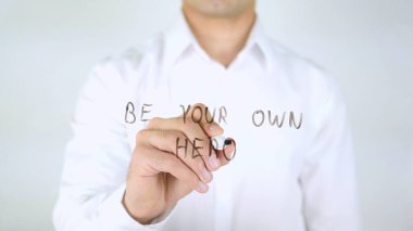 Kendi kahraman olmak, adam cam, el yazısıyla yazma
