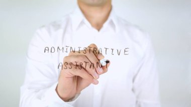 Yönetici Yardımcısı, adam cam, el yazısıyla yazma