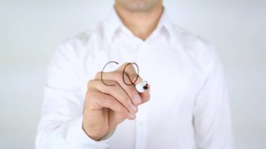 Karbon dioksit formülü, adam cam, el yazısıyla yazma