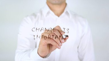 Önemli, cam, adam yazma değişimdir Handwritten