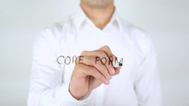 Form core, cam, el yazısıyla yazma dostum