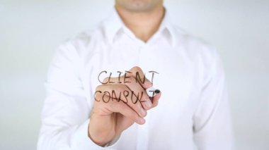 İstemci danışın, dostum el yazısı cam üzerine yazma