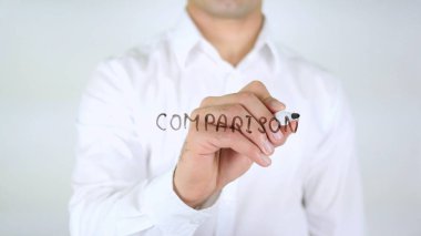 Karşılaştırma, adam cam, el yazısıyla yazma