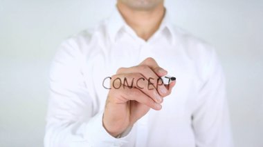 Kavramı, adam cam, el yazısıyla yazma