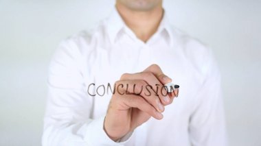 Sonuç, adam cam, el yazısıyla yazma