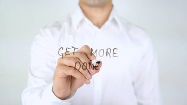 İş, iş adamı daha fazla camın üzerine yazma almak