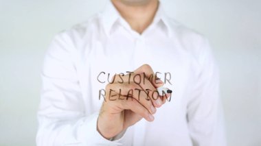 Müşteri ilişkisi, adam cam üzerine yazma