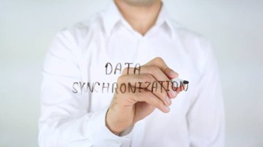 Veri Eşitleme, adam cam üzerine yazma