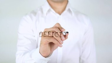 Bütçe açığı, adam cam üzerine yazma