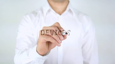 Cihazlar, adam cam üzerine yazma