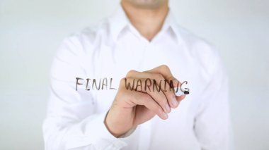 Son adamım camına yazılı uyarı,