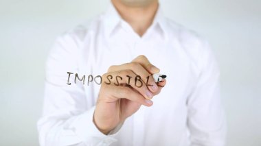 İmkansız, dostum cam üzerine yazma