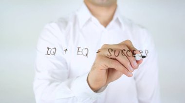 Başarı için formül dostum cam üzerine yazma